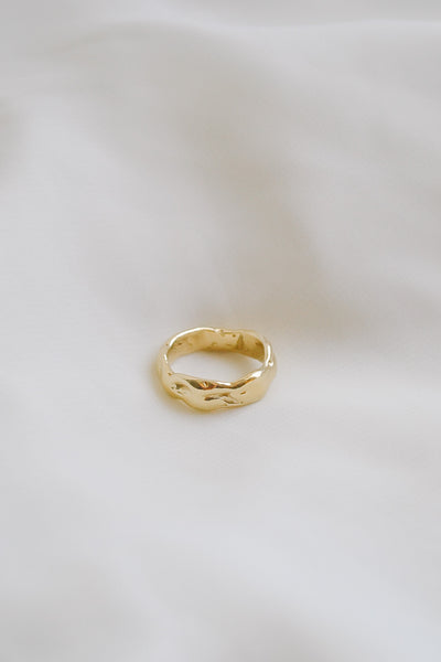 Brass Molten Ring - Size 5.5