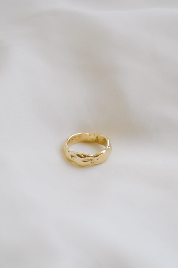 Brass Molten Ring - Size 5.5