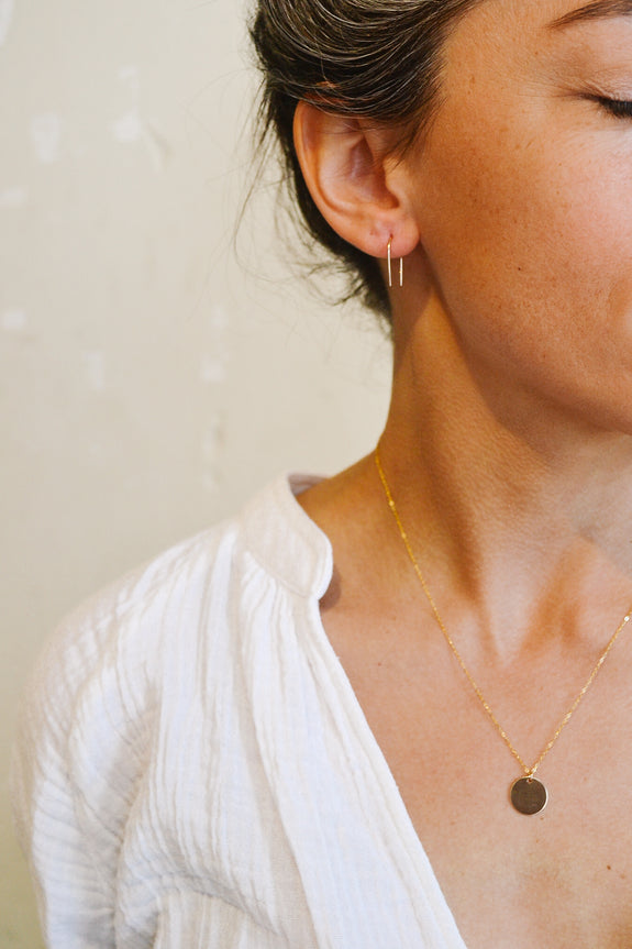 Gold Disc Necklace