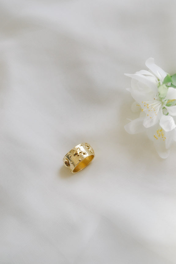 Brass Doodle Ring - Size 6