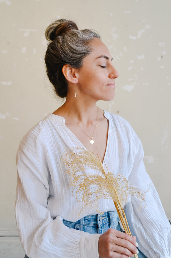 Gold Disc Necklace