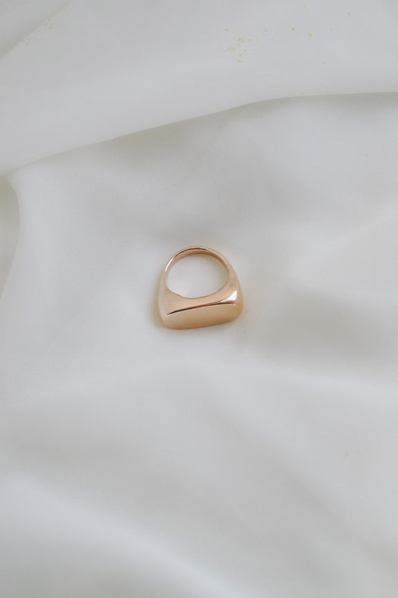 Bronze Signet Ring - Size 6.5