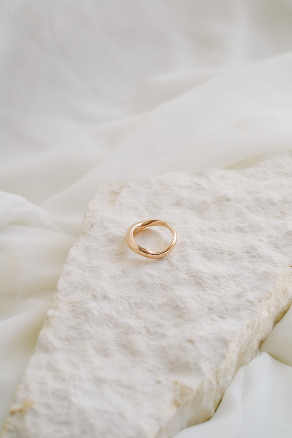 Bronze Wavy Ring - Size 5.5