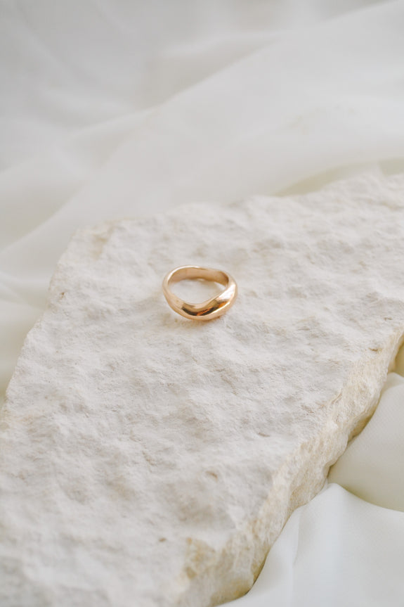 Bronze Wavy Ring - Size 5.5