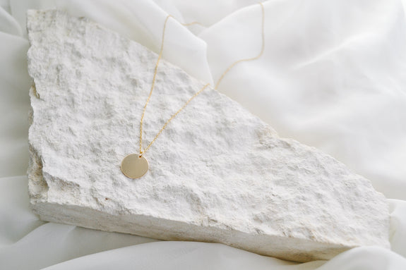 Gold Disc Necklace
