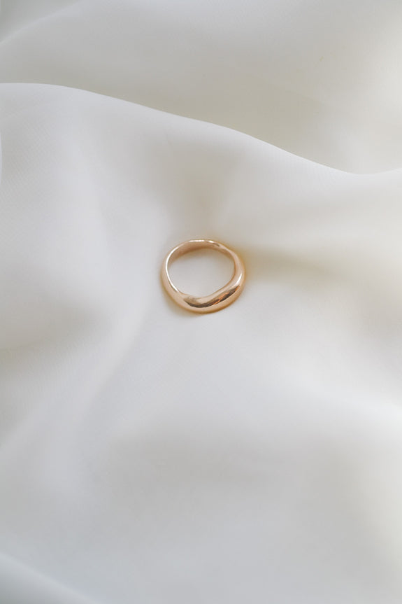 Bronze Wavy Ring - Size 5.5
