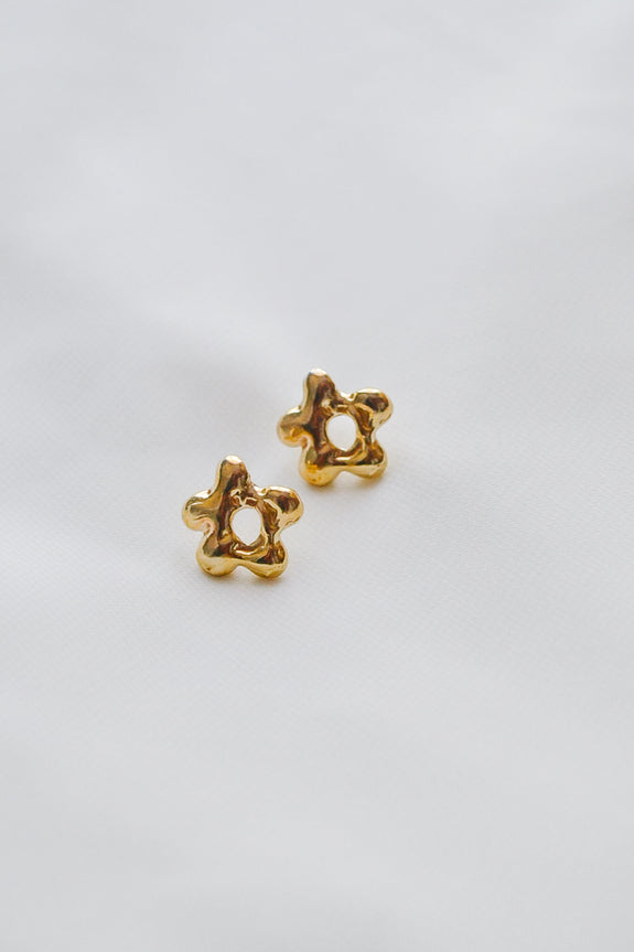 Molten Flower Studs