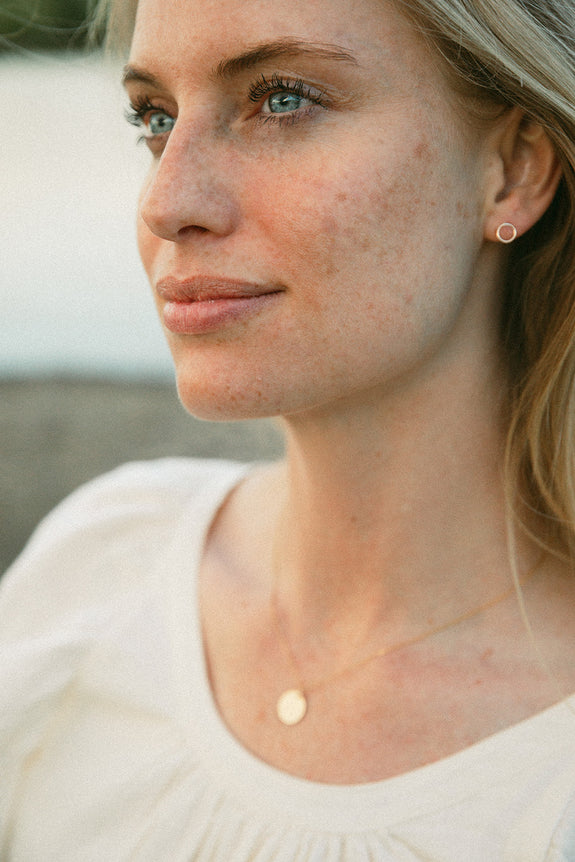Gold Disc Necklace