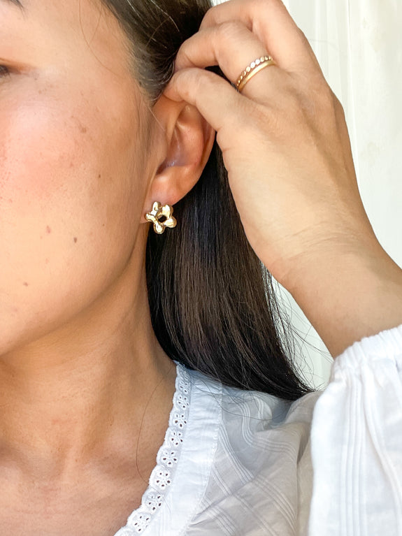 Molten Flower Studs
