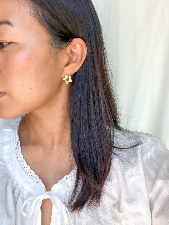 Molten Flower Studs