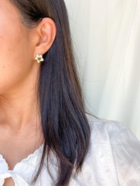 Molten Flower Studs
