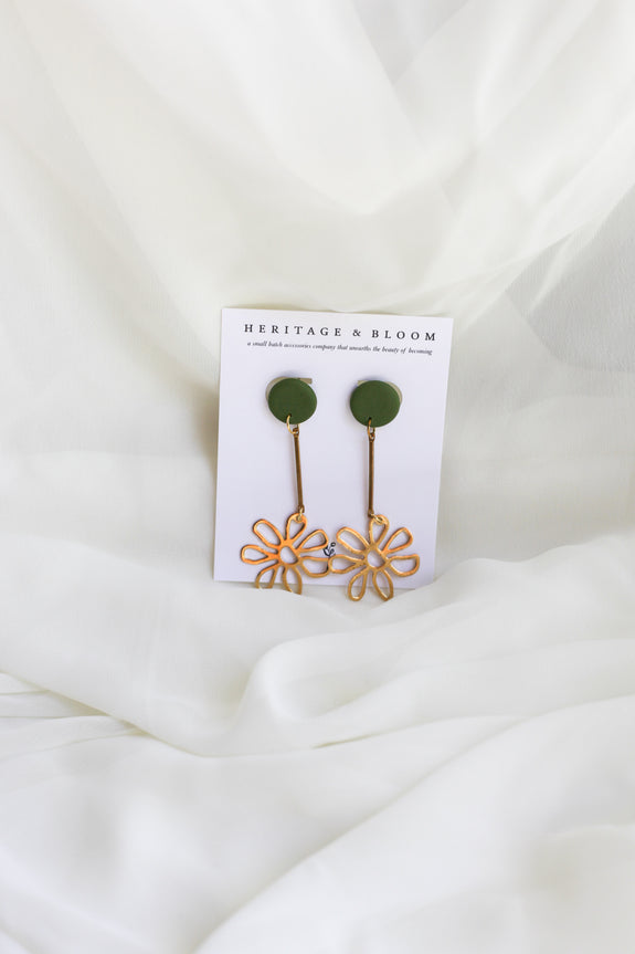 Mini Flora Drop Earrings